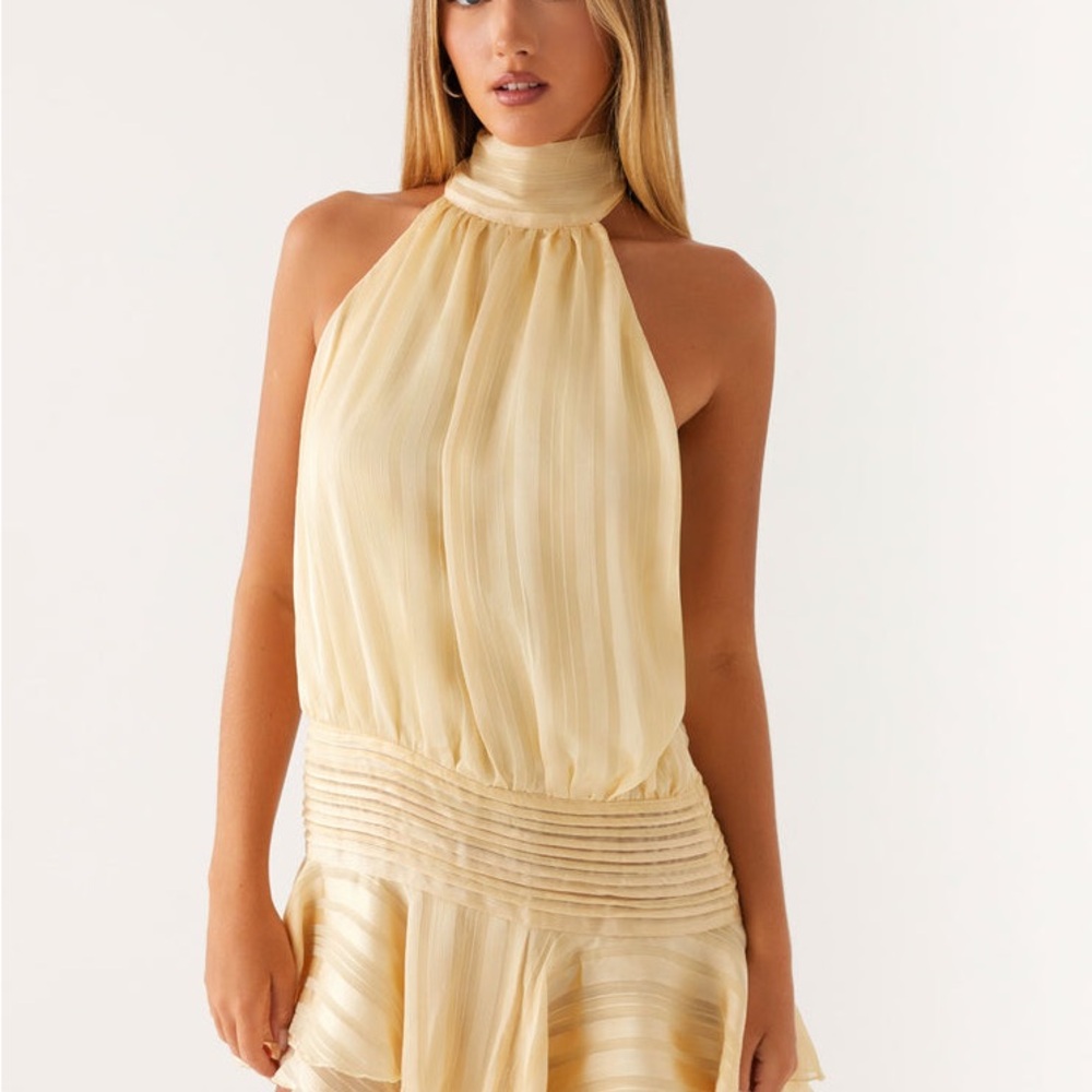 Chic Cream Backless Dress - Picture 2 of 2
